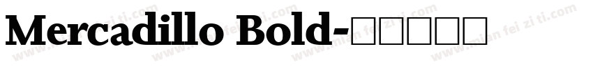 Mercadillo Bold字体转换